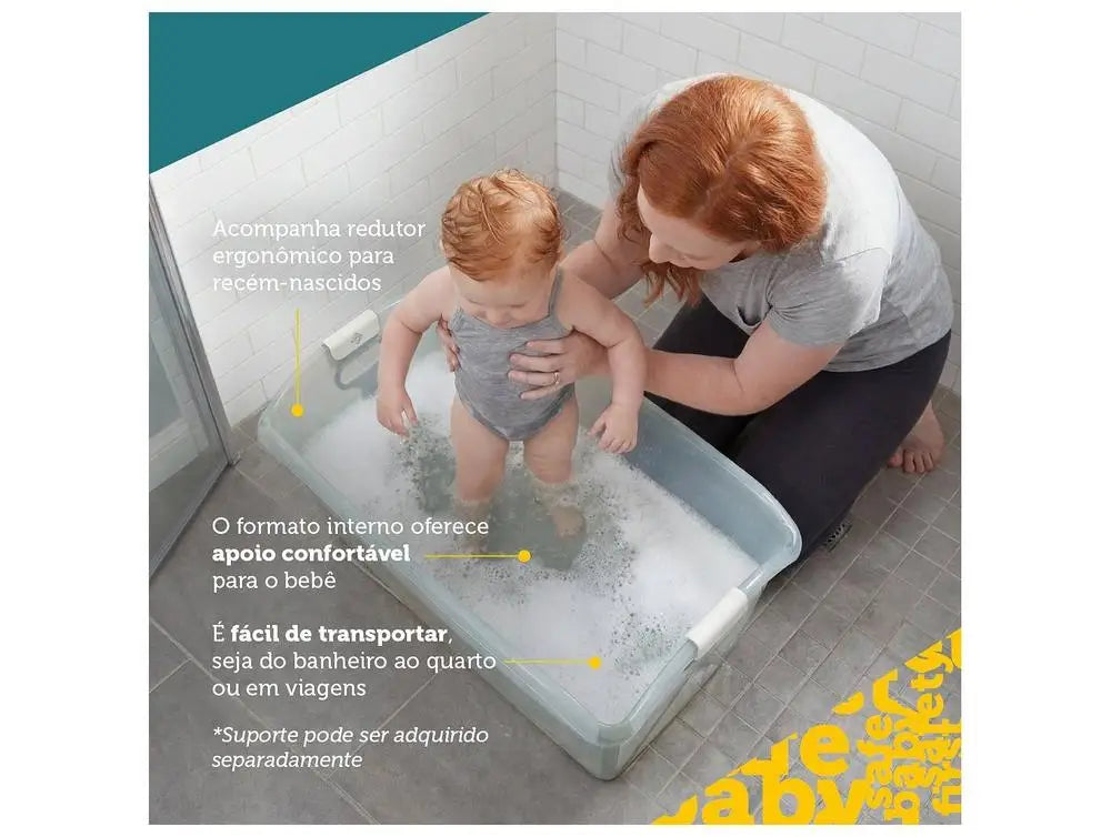 Safety 1st Nami Acqua Green Foldable Baby Bathtub, 35L