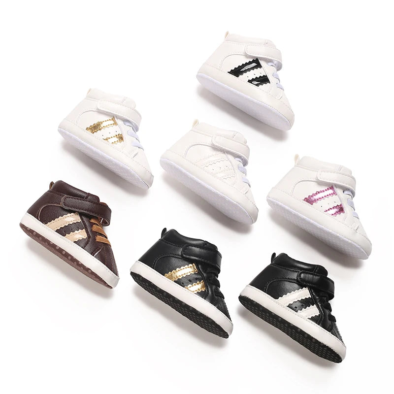 White Baby Shoes Casual Fashion Christening Baptismal FirstWalker Gentleman Baby Boy Shoes Sneakers