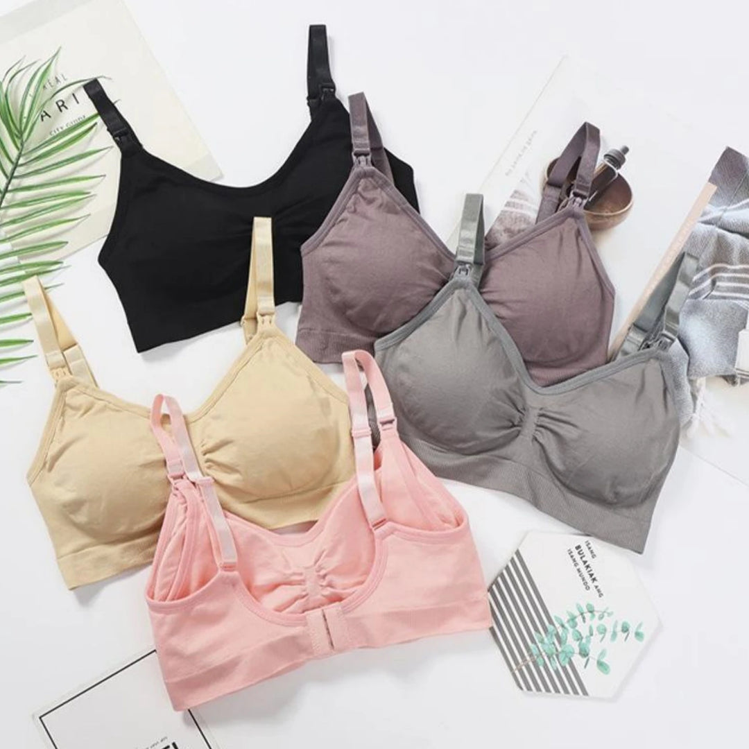 3pcs/Set High Quality Maternity Nursing Bras Cotton Breastfeeding Pregnant Underwear Seamless Large Size Breathable Bra Push Up
