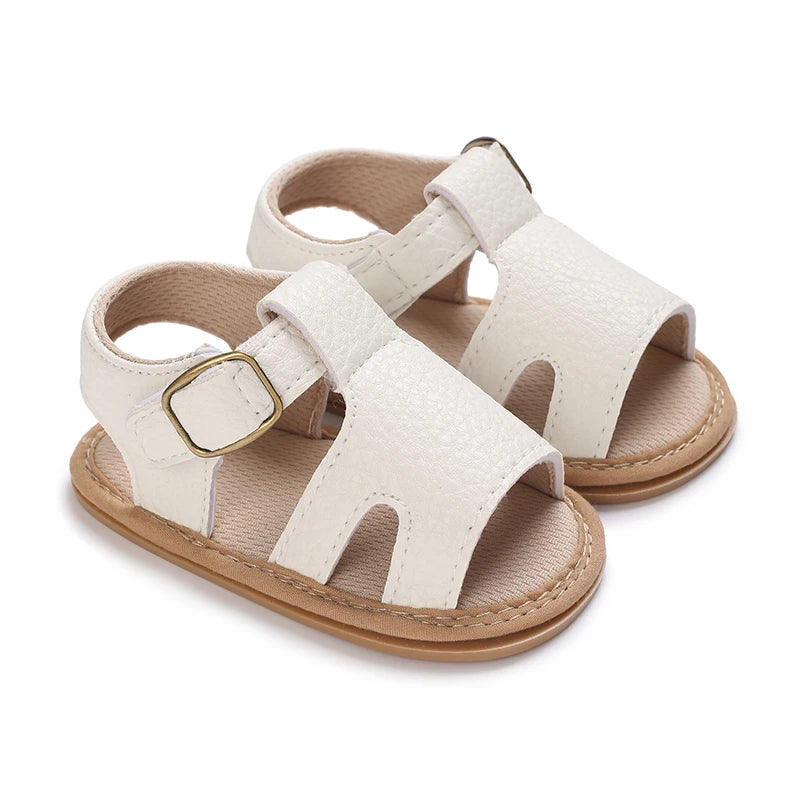 Infant Pre-Walker Shoes 0-1Year Baby Boys Casual Sandals Solid Color Breathable Comfort Spring Daily Walking Shoes