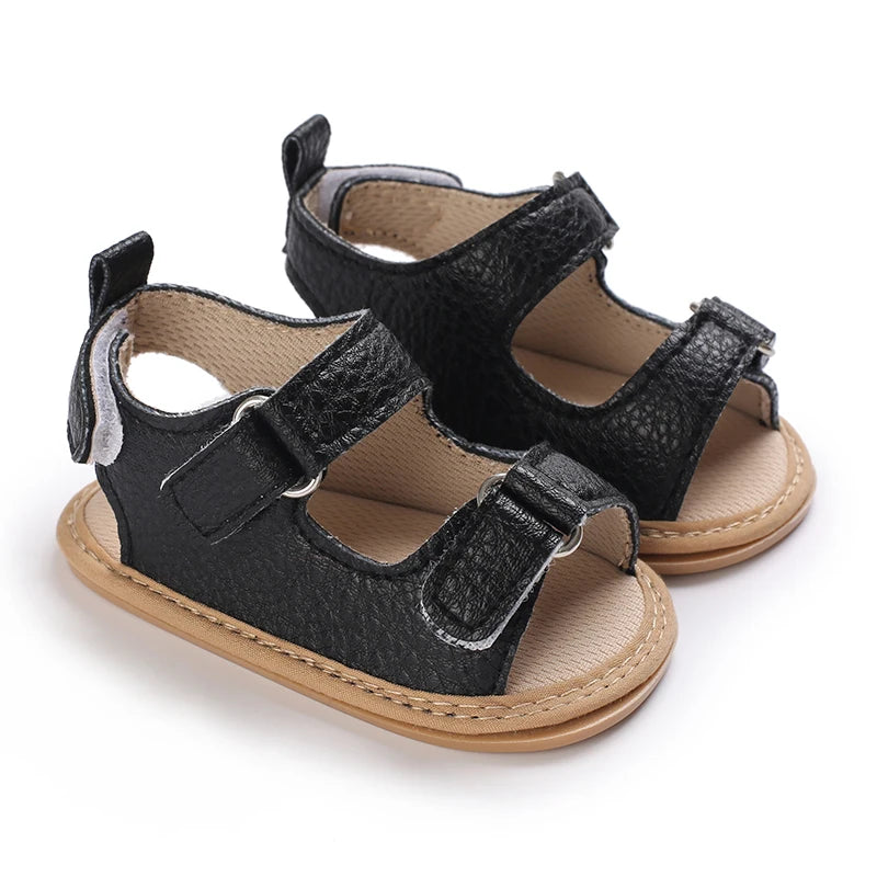 Infant Pre-Walker Shoes 0-1Year Baby Boys Casual Sandals Solid Color Breathable Comfort Spring Daily Walking Shoes