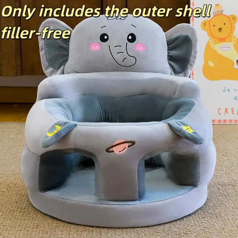 1Pcs Comfortable Toddler Nest Puff Without Filler Cute Baby Sofa Support Seat Cover Plush Chair LearningTo Sit Feeding Chair