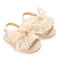 Newborn Baby Girls Mary Jane Flats Cute Bowknot Wedding Dress Shoes Non-Slip First Walkers Embroidery Flower Soft Shoes