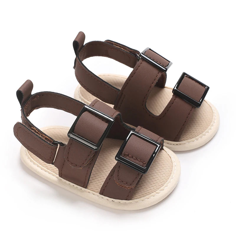 Infant Pre-Walker Shoes 0-1Year Baby Boys Casual Sandals Solid Color Breathable Comfort Spring Daily Walking Shoes
