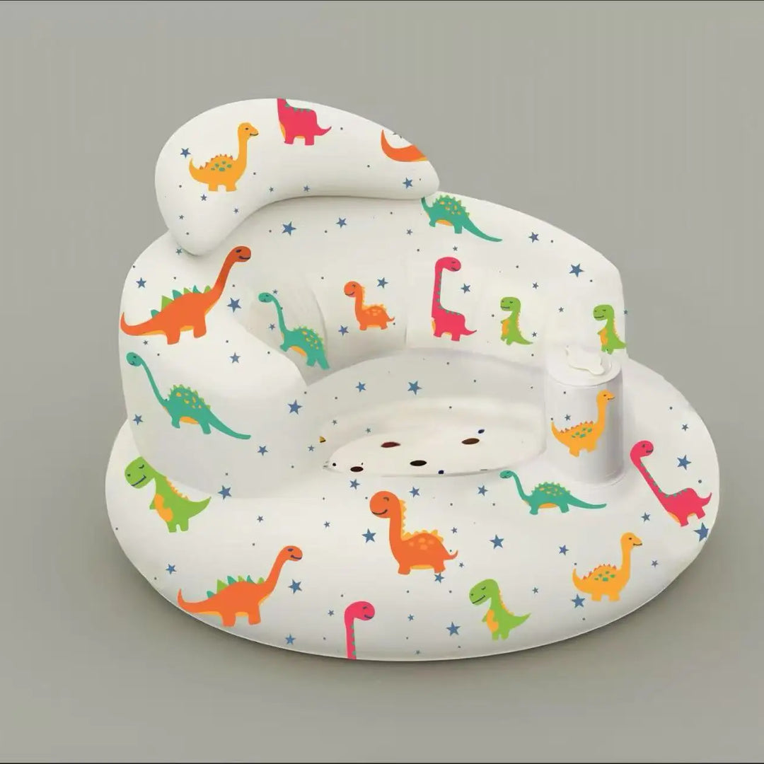 Baby Sofa Inflatable Seat for Babies  Chair with Tray, Built in Air Pump Infant Back Support Sofa Toddler Chair for Sitting Up