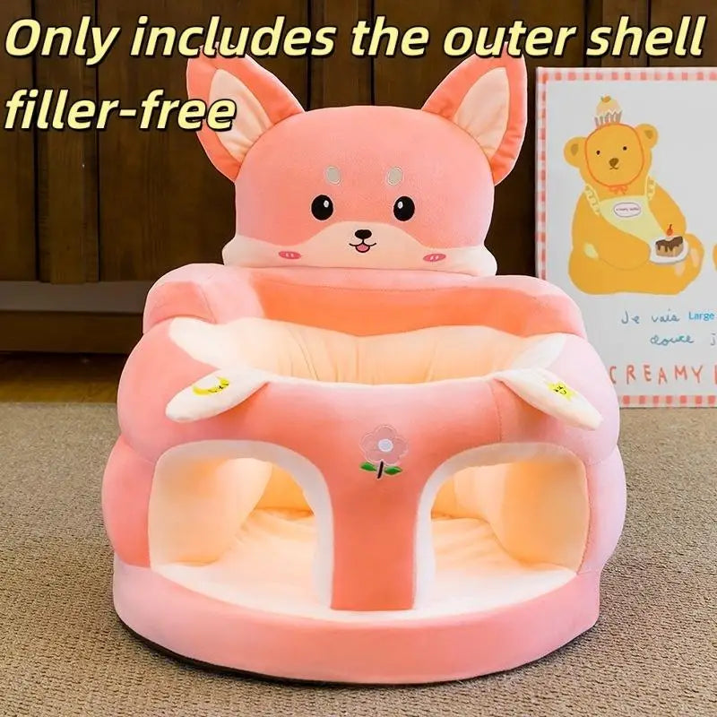 1Pcs Comfortable Toddler Nest Puff Without Filler Cute Baby Sofa Support Seat Cover Plush Chair LearningTo Sit Feeding Chair