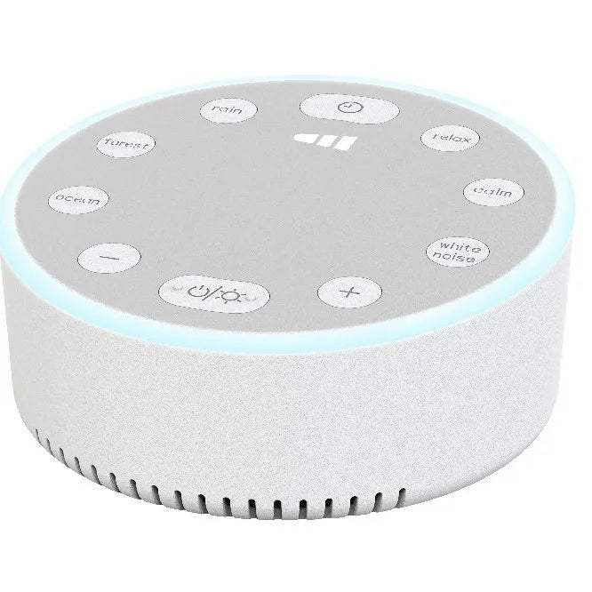 6/10/20Songs White Noise Sound Machine Portable Baby SleepMachine Soothing Sounds Volume Adjustable Builtin Rechargeable Battery