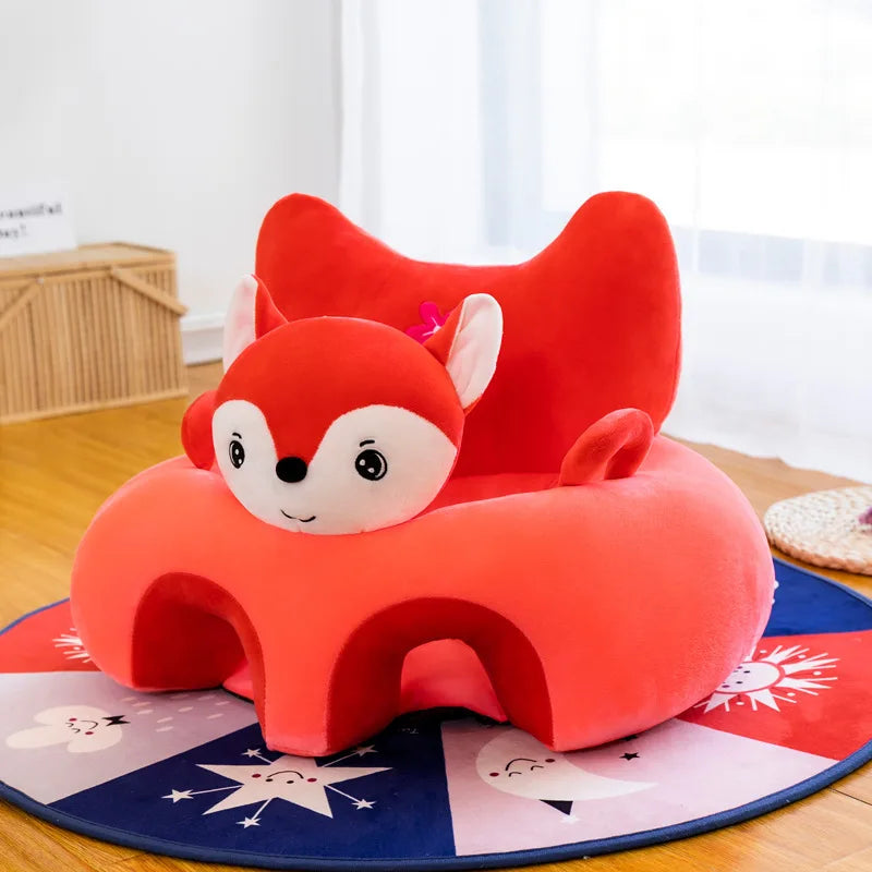 Cute Cartoon Animal Baby Sofa Chair Soft Plush Infant Support Seat Rest Sofa Comfortable Stuffed Doll Kids Toddler Chair Seats
