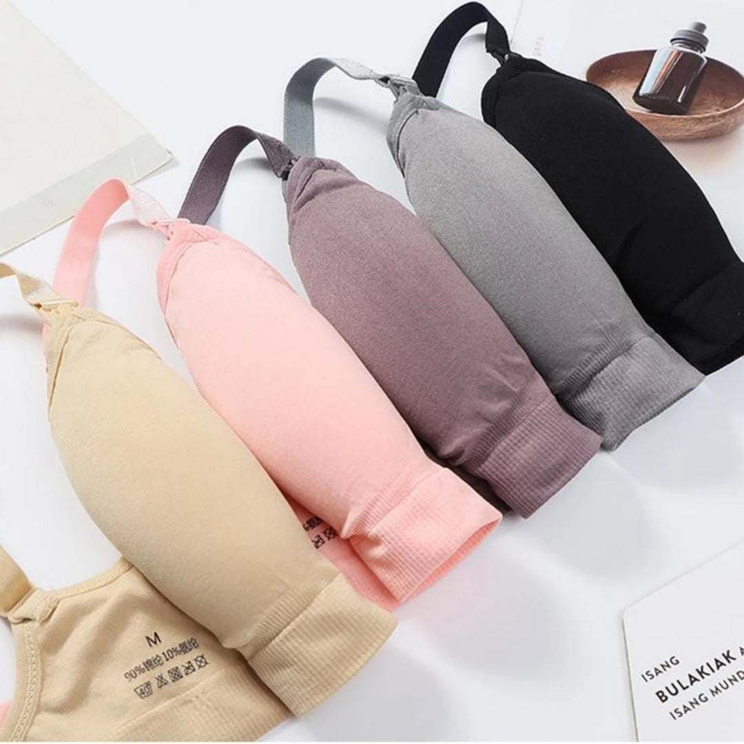 3pcs/Set High Quality Maternity Nursing Bras Cotton Breastfeeding Pregnant Underwear Seamless Large Size Breathable Bra Push Up