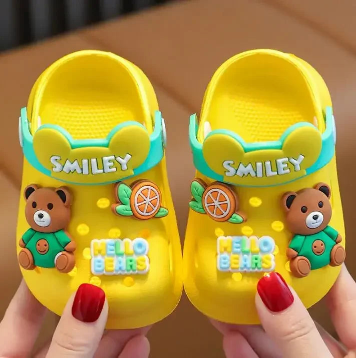 2026 Summer Baby Girl Sandals Cute Cartoon Slippers Newborn Infant Indoor Bath Anti-slip Shoes Baby Boy Beach Sandals