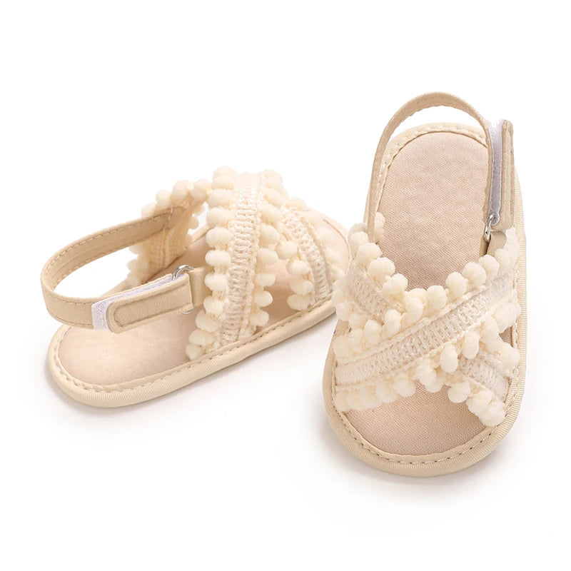 Newborn Baby Girls Mary Jane Flats Cute Bowknot Wedding Dress Shoes Non-Slip First Walkers Embroidery Flower Soft Shoes