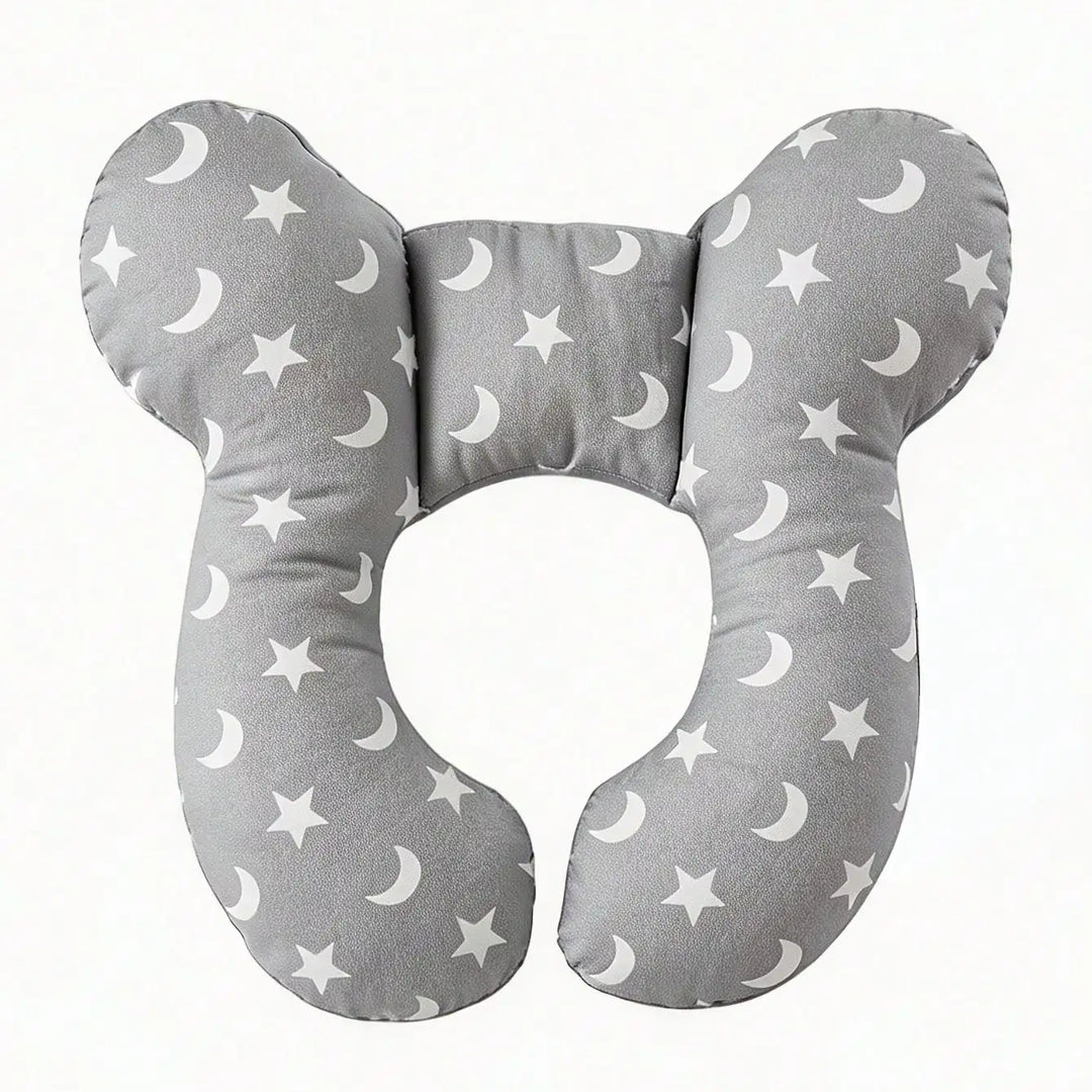 1Pc Baby U-Shaped Pillow, Infant Travel Neck Pillow, Soft-Breathable-Cute Cartoon Pattern, Soft Baby Head Support Cushion, Suitable for Car Seats, Strollers, and Travel