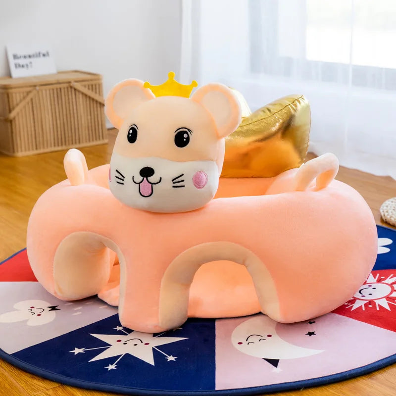 Cute Cartoon Animal Baby Sofa Chair Soft Plush Infant Support Seat Rest Sofa Comfortable Stuffed Doll Kids Toddler Chair Seats