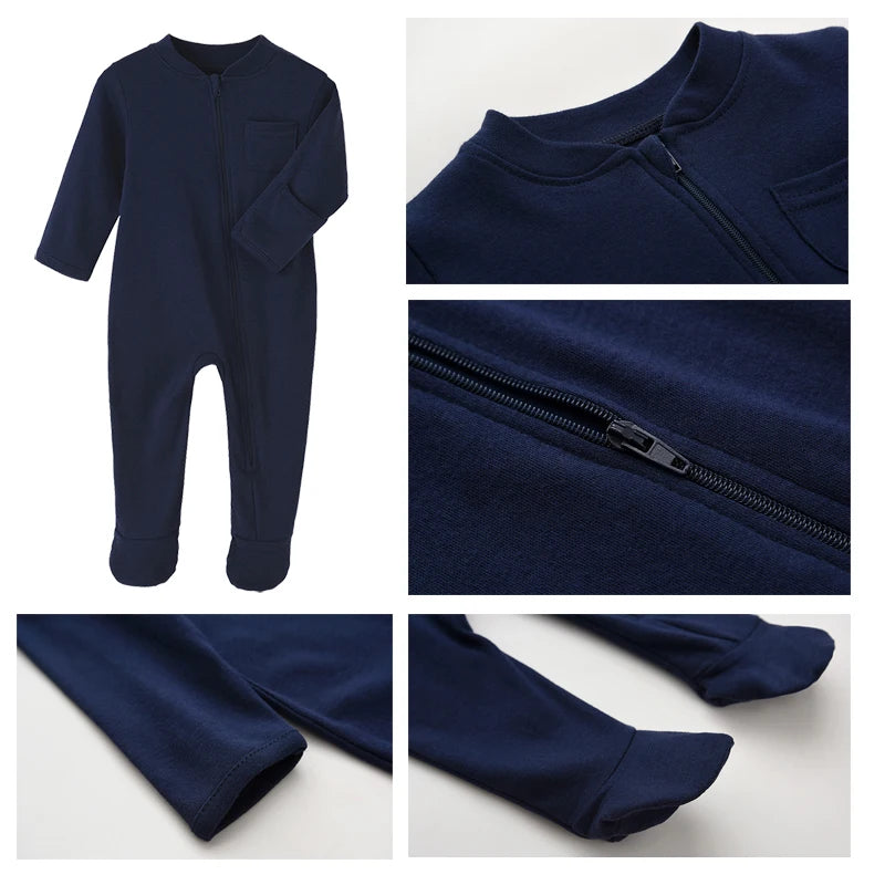 Cotton Jumpsuits Newborn Baby Rompers Sleepsuits INS Jumpers One-pieces Sleepers Autumn Spring Growings Roupa De Bebe Grows