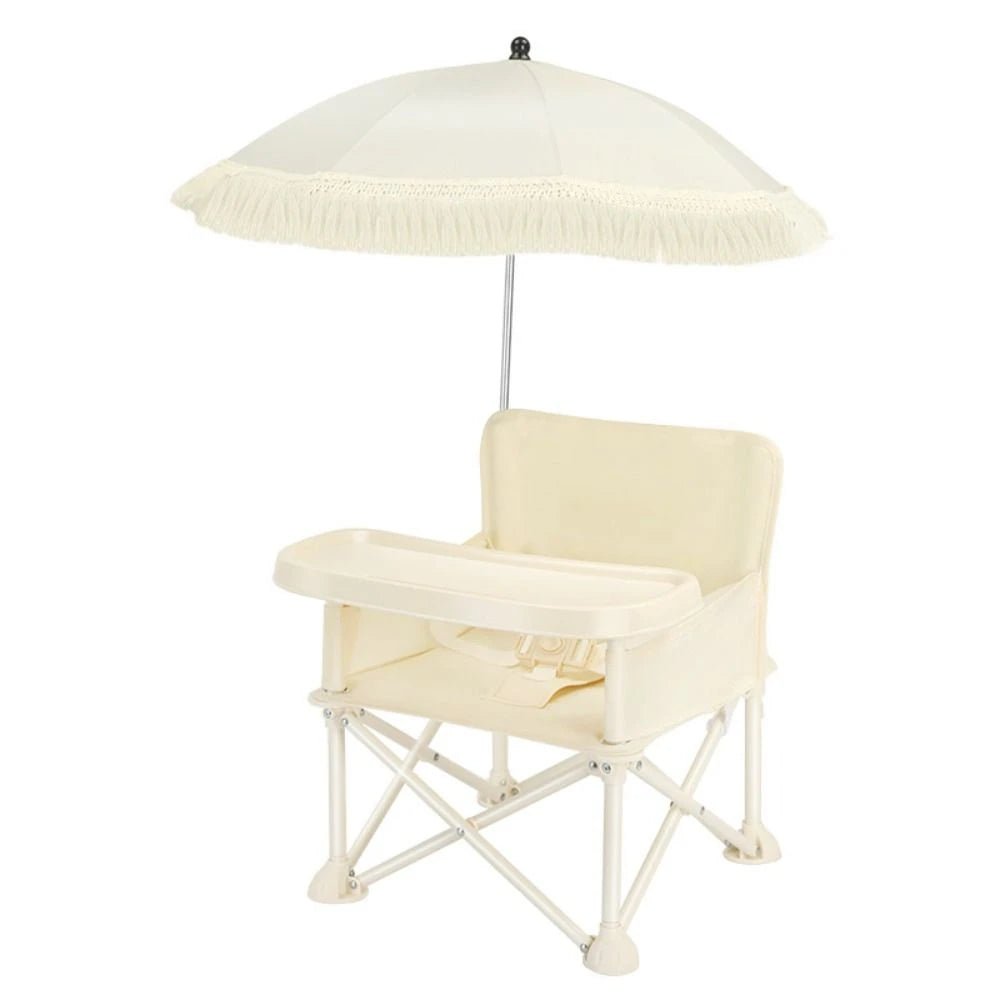 Comfortable Baby Foldable Chair Feeding Household Children's Folding Chair With Safty Belt Outdoor Baby Dining Seat