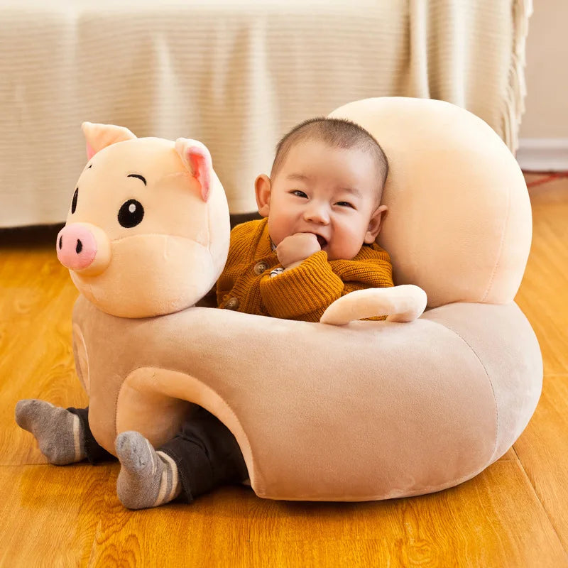 Cute Cartoon Animal Baby Sofa Chair Soft Plush Infant Support Seat Rest Sofa Comfortable Stuffed Doll Kids Toddler Chair Seats