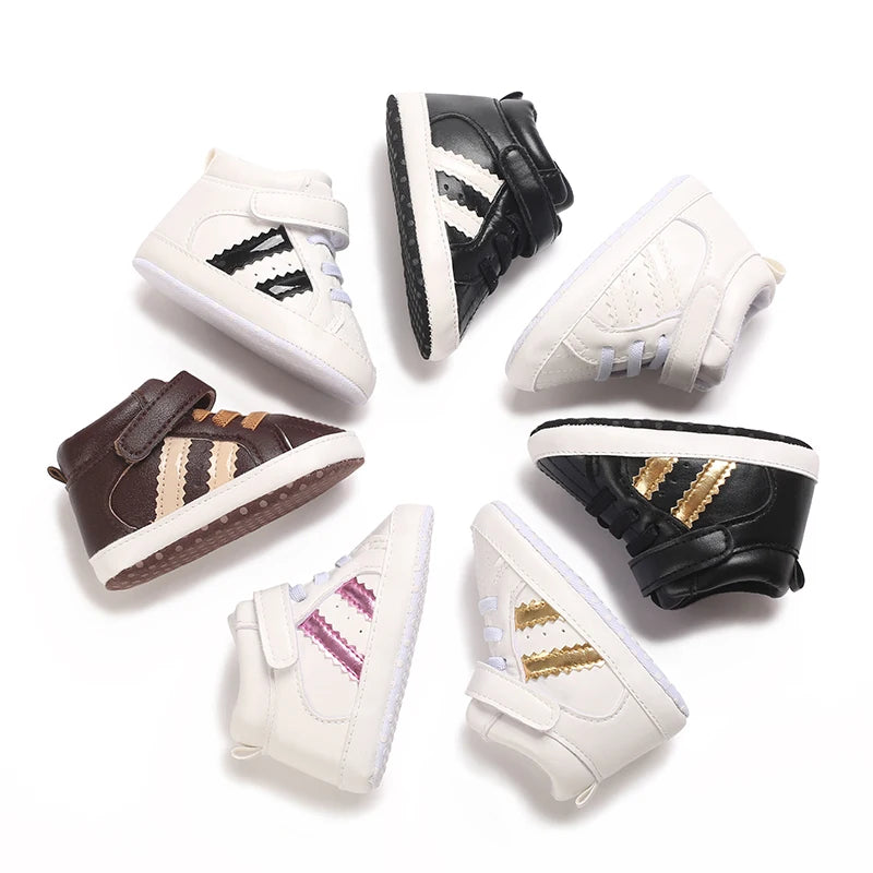 White Baby Shoes Casual Fashion Christening Baptismal FirstWalker Gentleman Baby Boy Shoes Sneakers