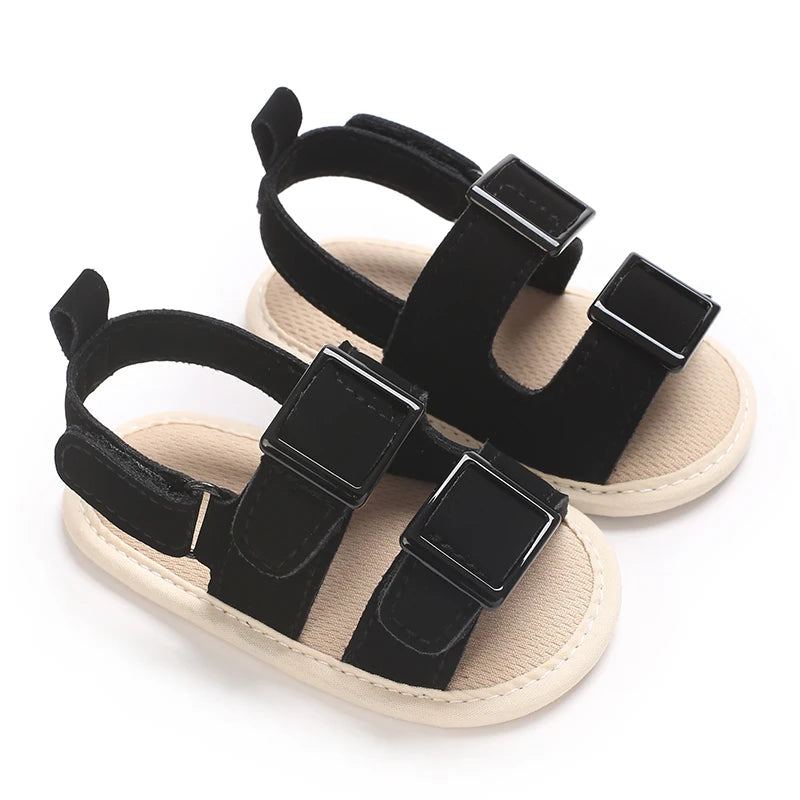 Infant Pre-Walker Shoes 0-1Year Baby Boys Casual Sandals Solid Color Breathable Comfort Spring Daily Walking Shoes