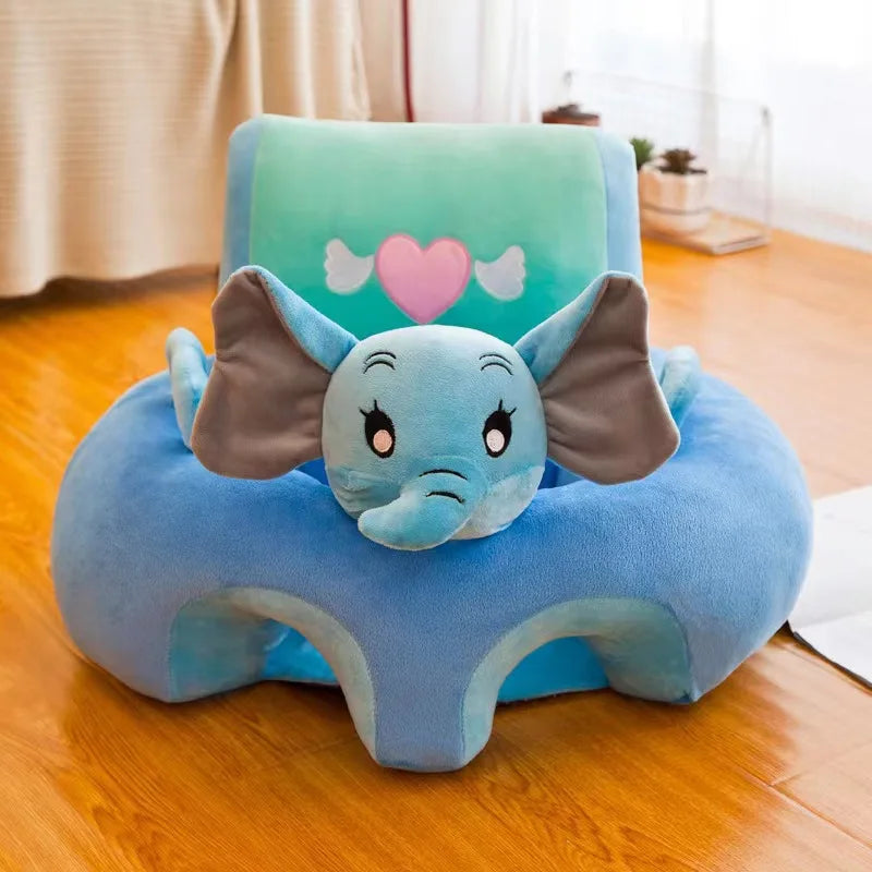 Cute Cartoon Animal Baby Sofa Chair Soft Plush Infant Support Seat Rest Sofa Comfortable Stuffed Doll Kids Toddler Chair Seats