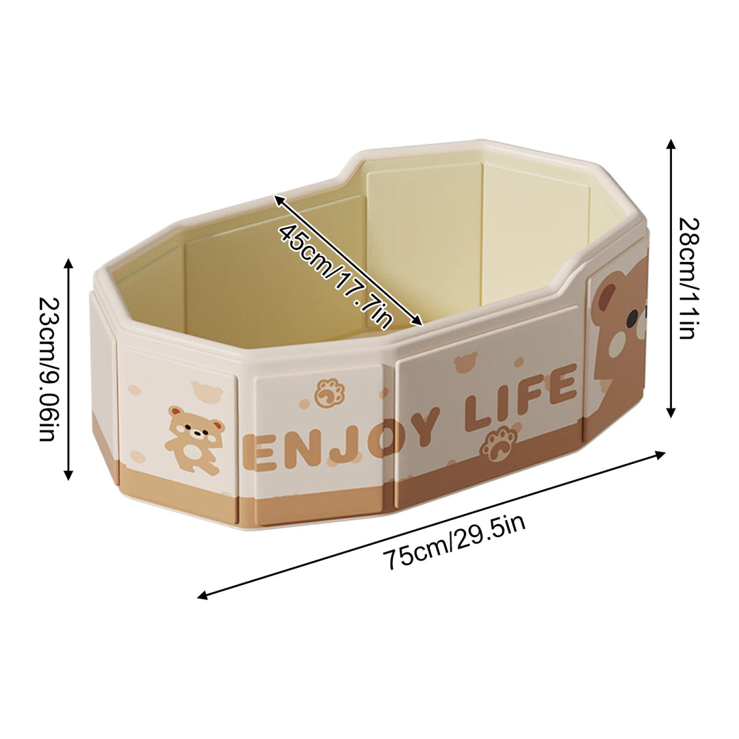1pc Portable Foldable Bathtub, Large Capacity Collapsible Soaking Tub, Space-Saving Bath Basin for Home Bathroom, 5 Designs