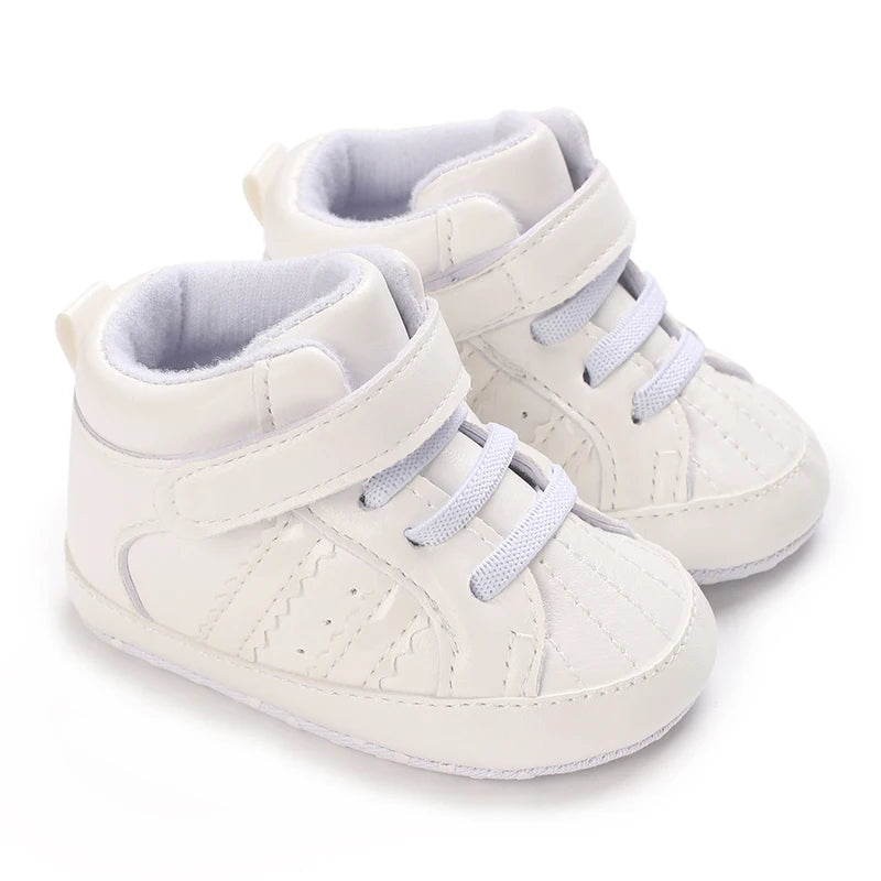White Baby Shoes Casual Fashion Christening Baptismal FirstWalker Gentleman Baby Boy Shoes Sneakers