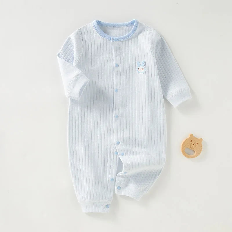 Autumn Baby Jumpsuit Spring Boneless Pure Cotton Newborn Baby Romper Crawling Clothes Boys and Girls Baby Clothes 0-24 Months