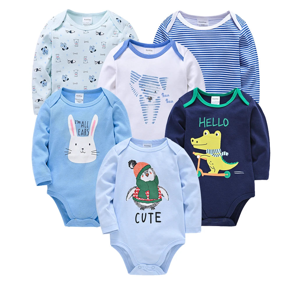 2026 Baby Bodysuit Long Sleeve Spring Autumn Girls Boys Clothes Body bebe Cartoon Printed 0-24 months Newborn Infant Outwear