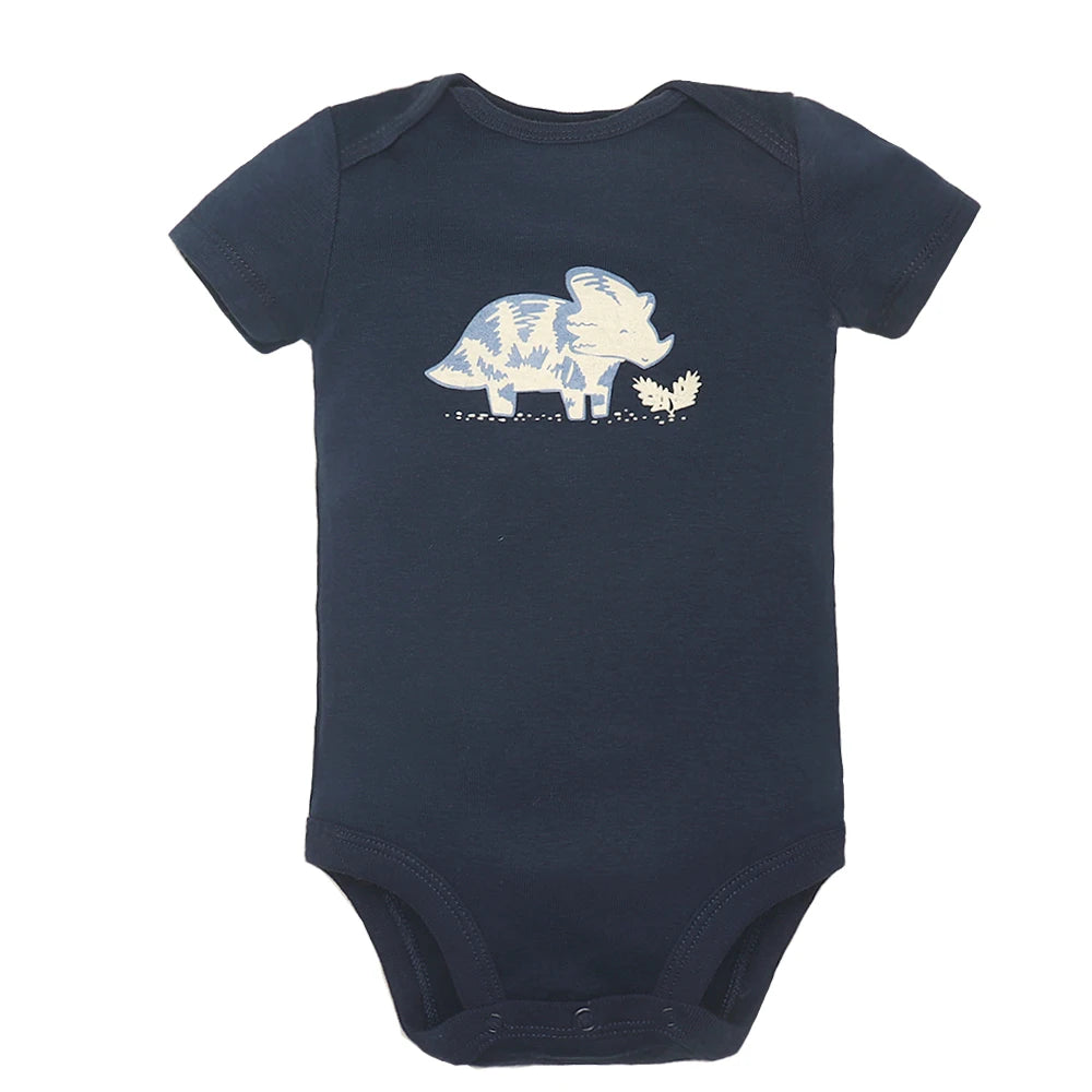 Newborn Boys Romper 2024 New Summer Cotton Baby Jumpsuit Infant Soft Baby 5 pieces Cartoon Baby Boy Clothes 0 to 24 Months