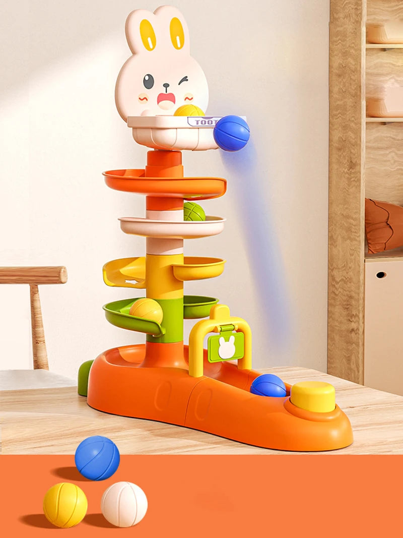 Montessori Rolling Ball Development Game Baby Ball Toy Educational Toys Montessori Activity Stacking Toys For Babies 1 2 3 Years